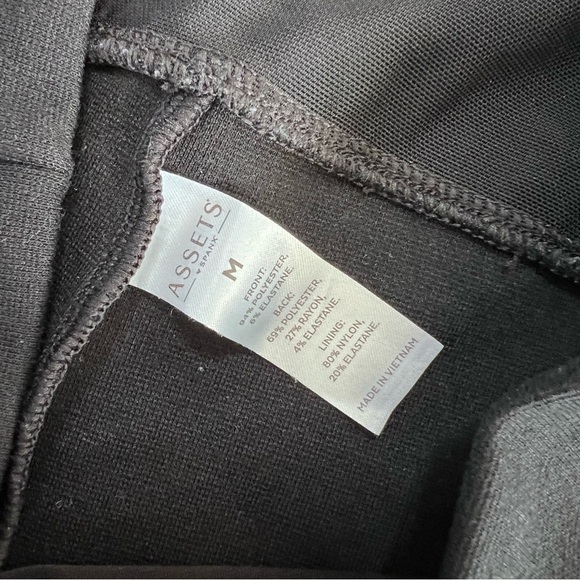 Spanx Assets Women Small Black Faux Leather Skinny Leggings Tummy Control      T - Picture 8 of 11